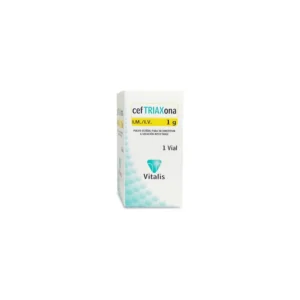 Ceftriaxona Sódica 1 g Inyectable - Vitalis