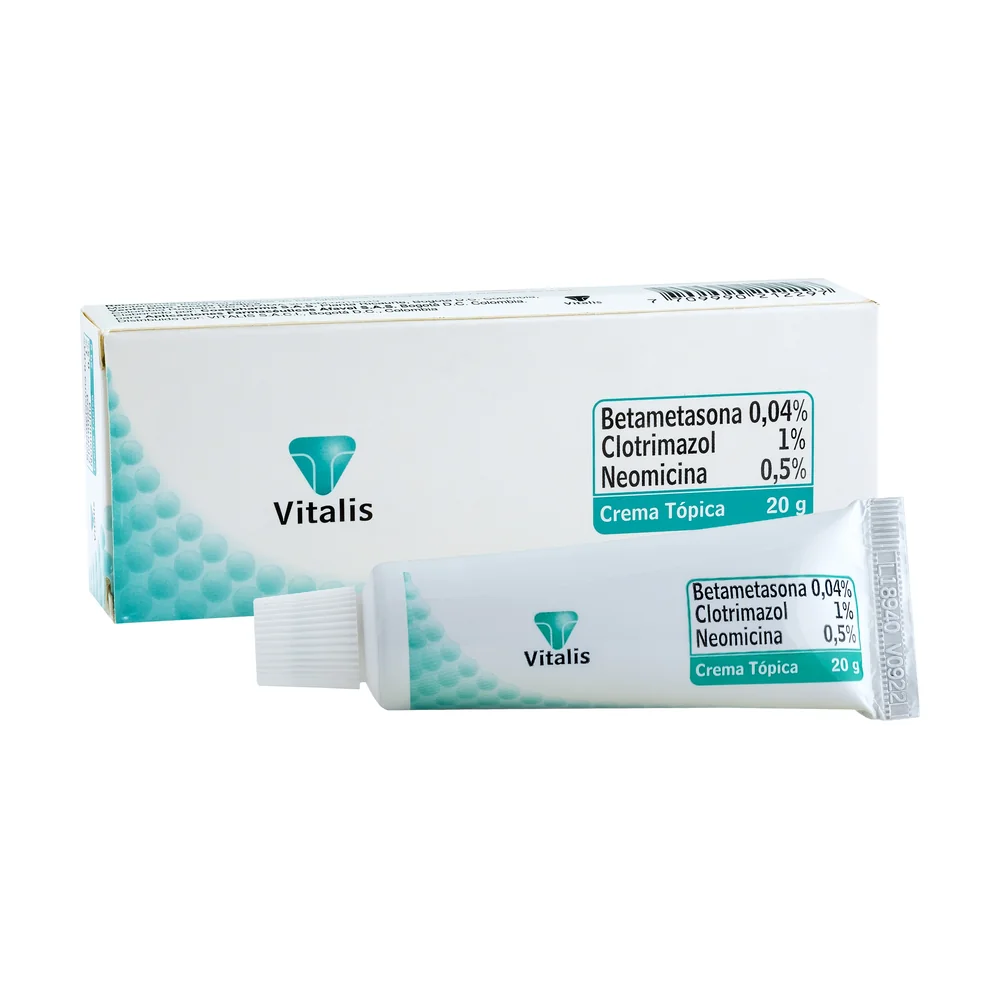 Clotrimazol + Neomicina + Betametasona Crema 20 g - Vitalis