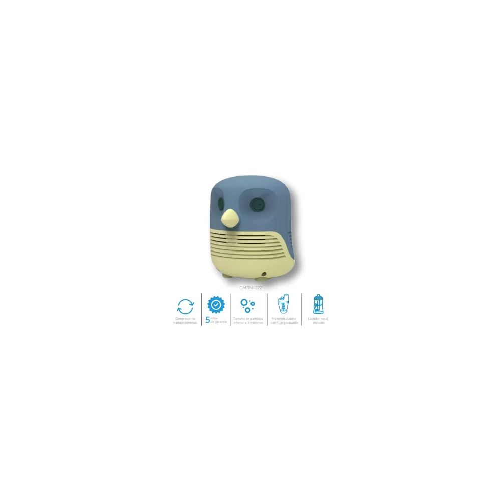 Compresor Nebulizador Nube 1000 Infantil Búho — GMD — vista 3