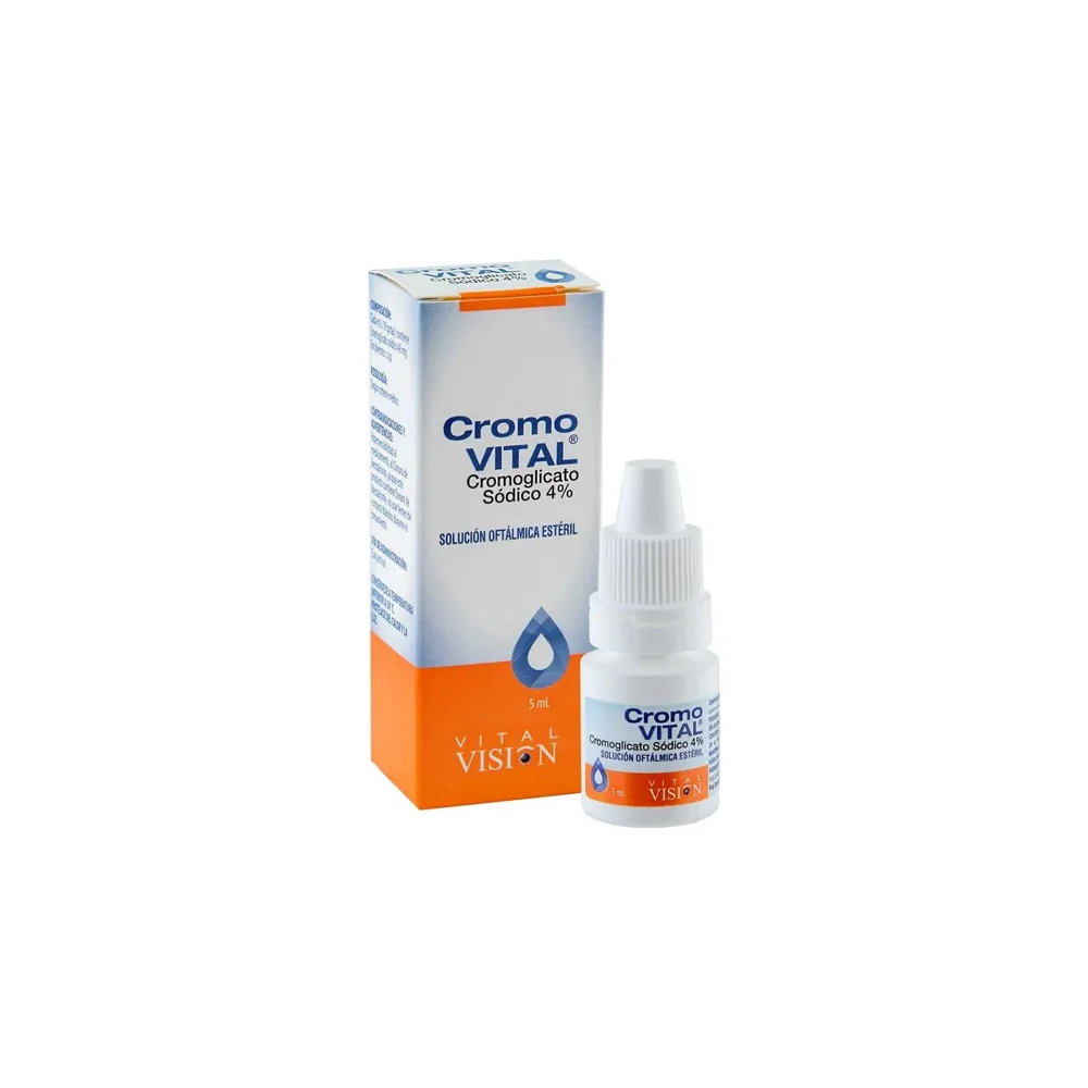 Cromovital Oftálmico Cromoglicato Sódico 4% 5 ml - Vitalis