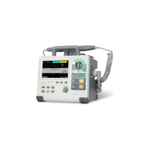 Desfibrilador monitor S5 de la marca COMEN con desfibrilación manual, DEA, marcapasos e impresora térmica