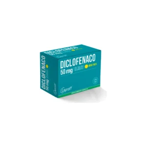 Caja de Diclofenaco sódico 50 mg tabletas recubiertas de Laproff