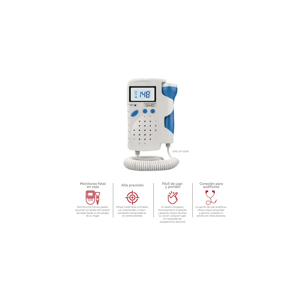 Doppler Fetal Tun Tun — GMD — vista 3
