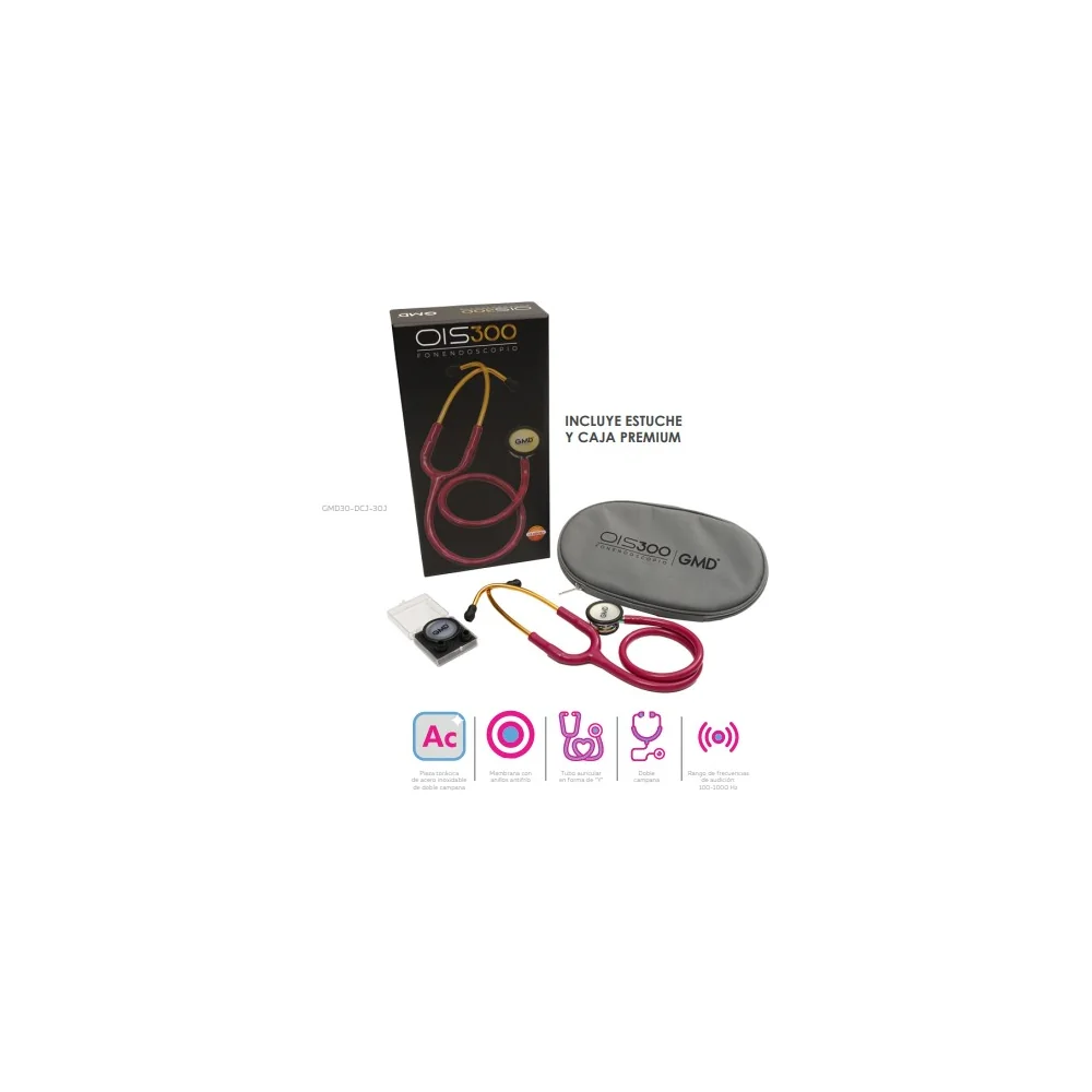 Fonendoscopio OIS 300 Rasberry — GMD — vista 3