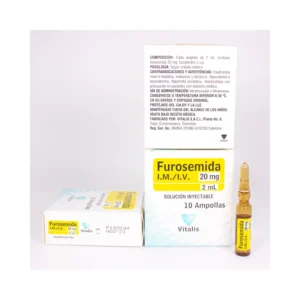 Furosemida 20 mg/2 ml Inyectable - Vitalis