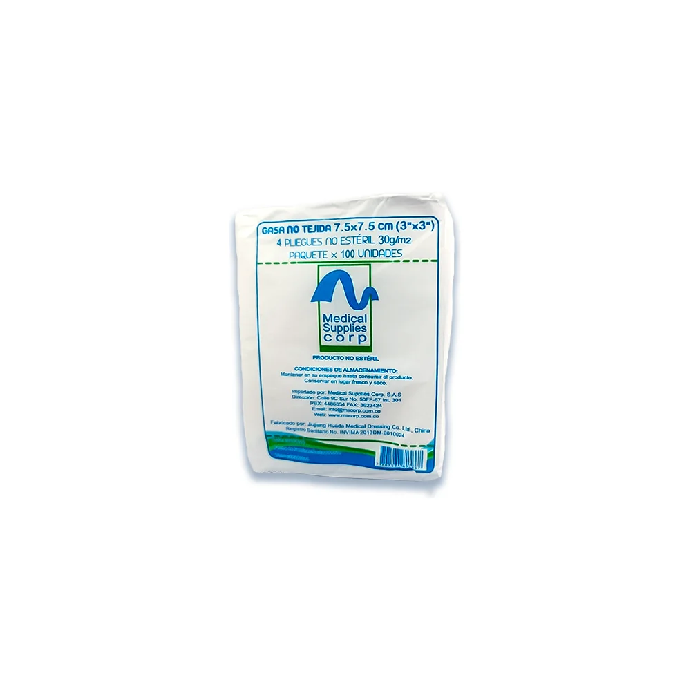 Gasa No Tejida 7.5 x 7.5 cm — Medical Supplies