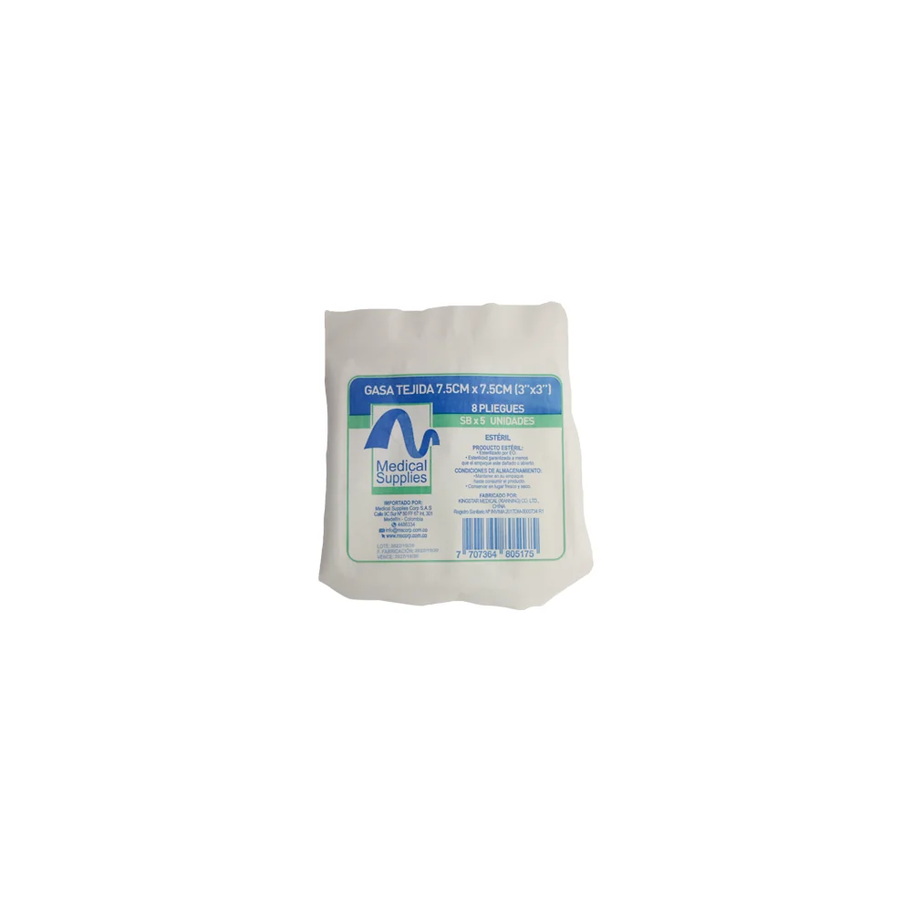 Gasa Tejida en Sobre x 5 Unidades — Medical Supplies