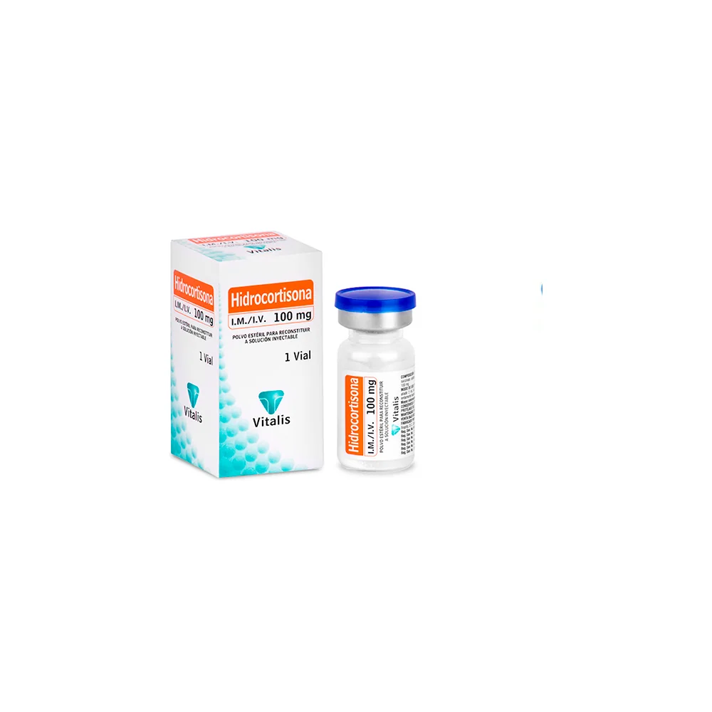 Hidrocortisona 100 mg Inyectable - Vitalis