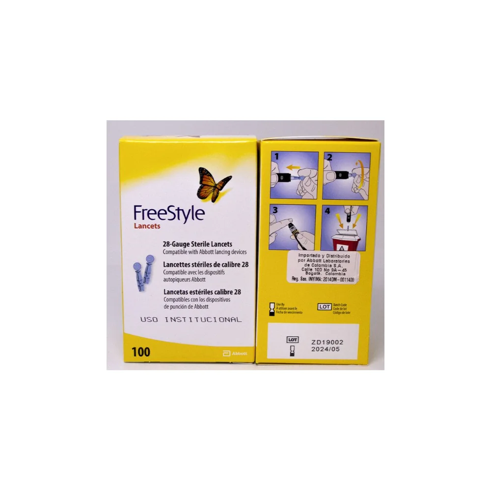 Lancetas FreeStyle Caja x 100 - Abbott