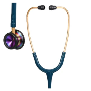Fonendoscopio pediátrico 3M Littmann Classic II referencia 2153, tubo Caribbean Blue y campana arcoíris