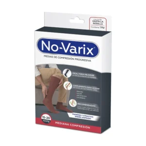 Media No-Varix línea Jasped de compresión media 15-20 mmHg hasta la rodilla