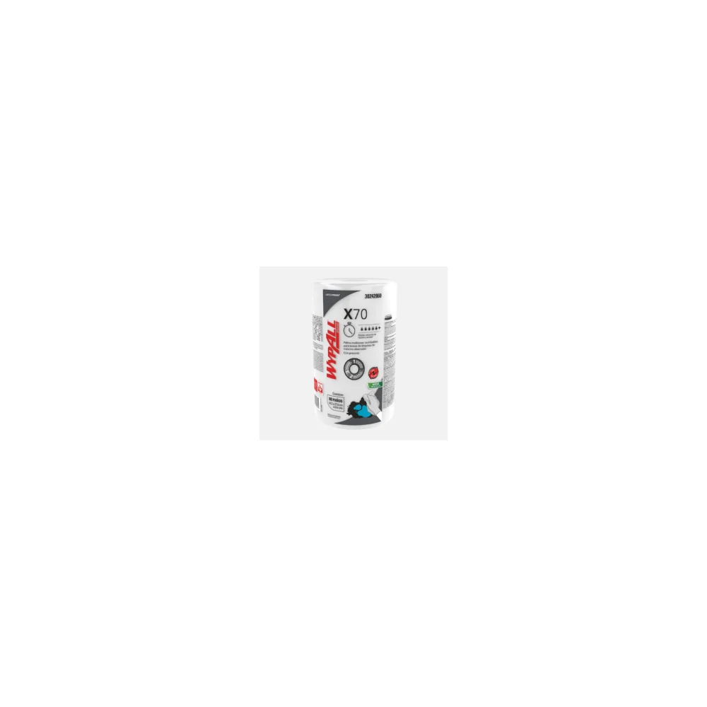 Paños de Limpieza WypAll X70 Regular rollo liso 42 x 27.6 cm x 88 paños — Kimberly-Clark