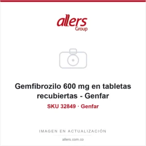 Gemfibrozilo 600 mg en tabletas recubiertas - Genfar