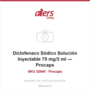 Diclofenaco Sódico Solución Inyectable 75 mg/3 ml — Procaps