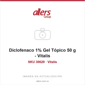 Diclofenaco 1% Gel Tópico 50 g - Vitalis