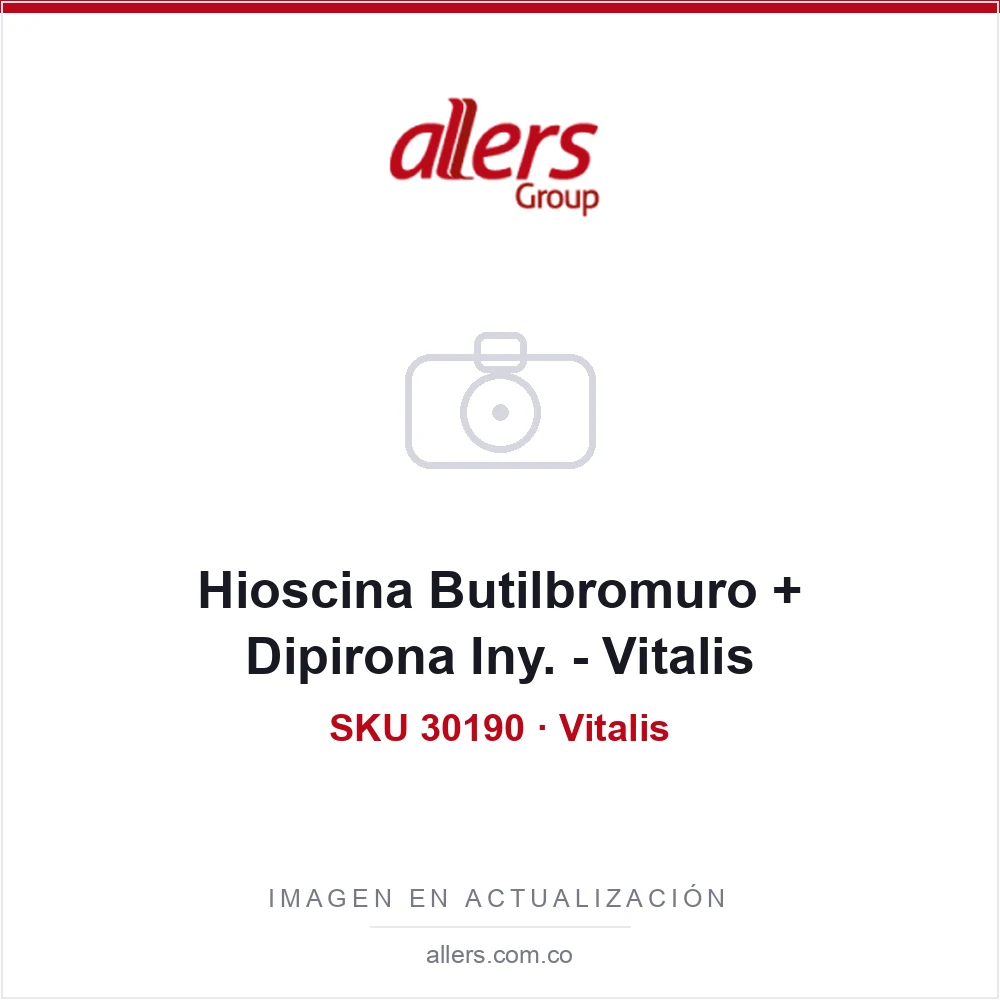 Hioscina Butilbromuro + Dipirona Iny. - Vitalis