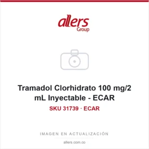 Tramadol Clorhidrato 100 mg/2 mL Inyectable - ECAR