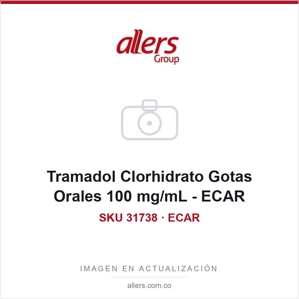 Tramadol Clorhidrato Gotas Orales 100 mg/mL - ECAR