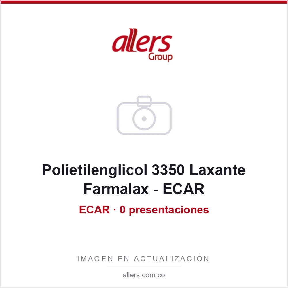 Polietilenglicol 3350 Laxante Farmalax - ECAR