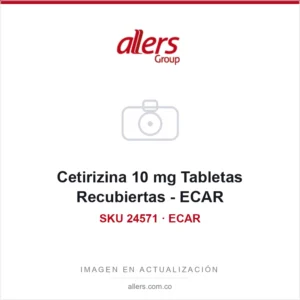 Cetirizina 10 mg Tabletas Recubiertas - ECAR