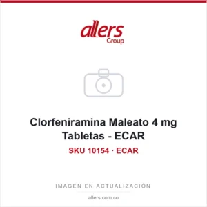 Clorfeniramina Maleato 4 mg Tabletas - ECAR