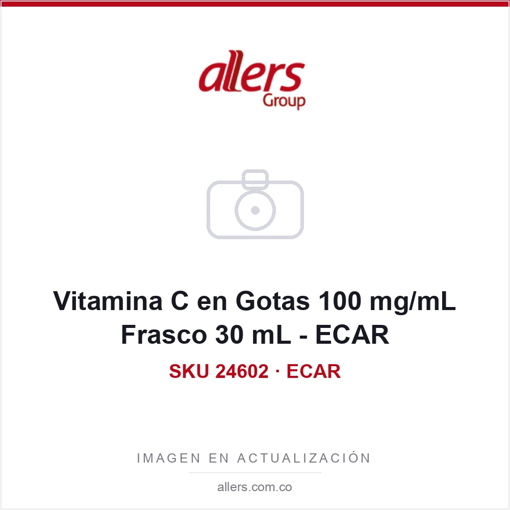 Vitamina C en Gotas 100 mg/mL Frasco 30 mL - ECAR