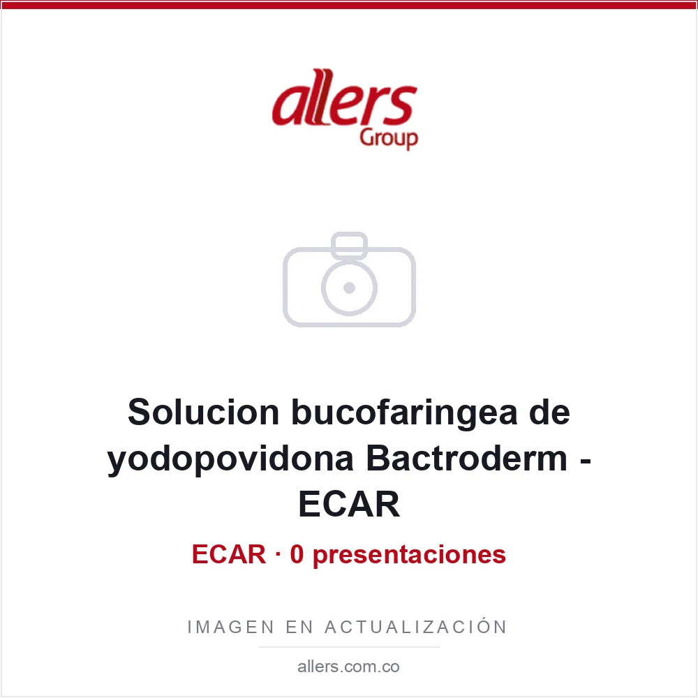 Solucion bucofaringea de yodopovidona Bactroderm - ECAR
