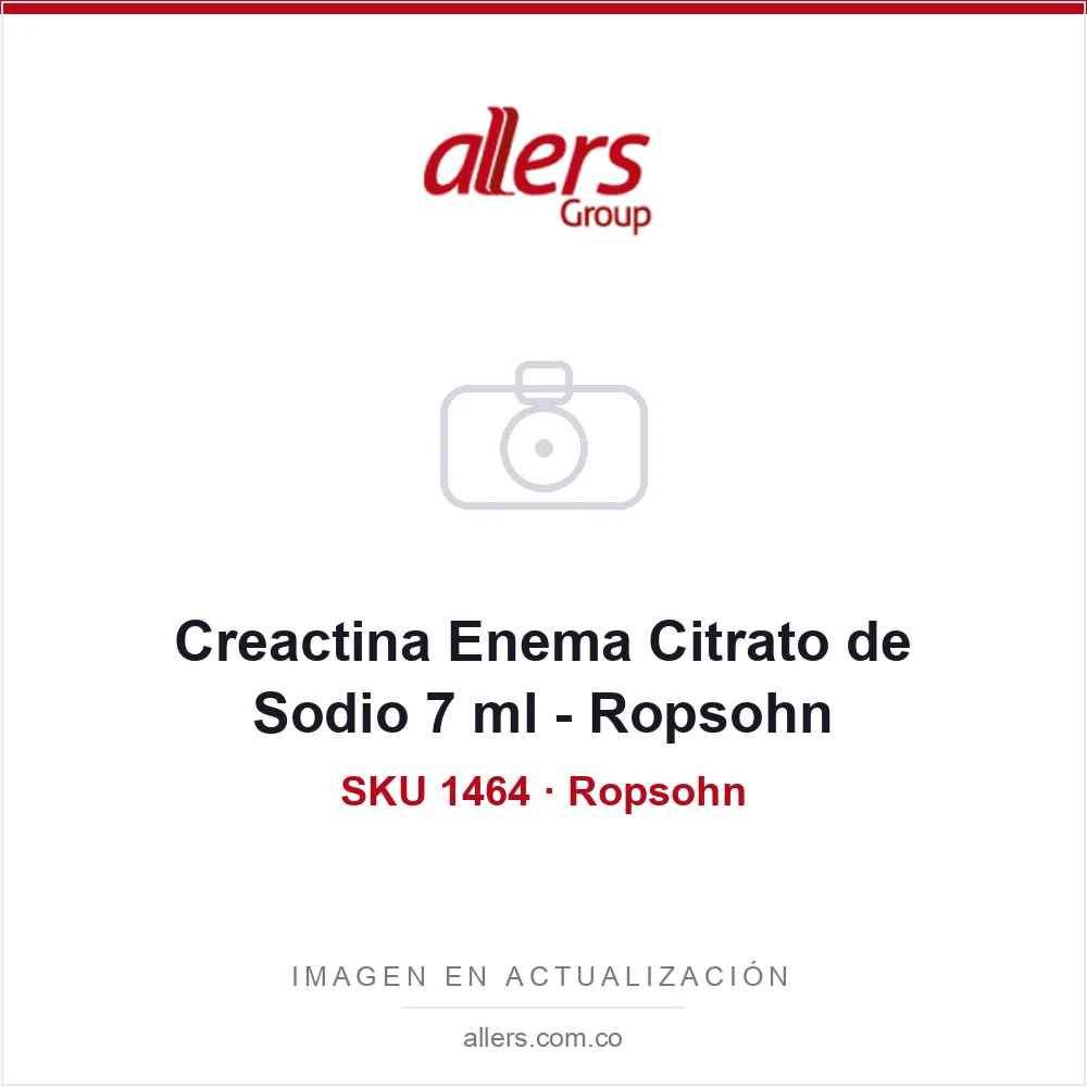 Creactina Enema Citrato de Sodio 7 ml - Ropsohn