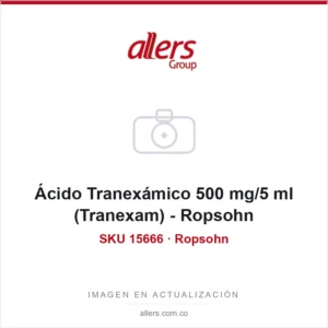 Ácido Tranexámico 500 mg/5 ml (Tranexam) - Ropsohn