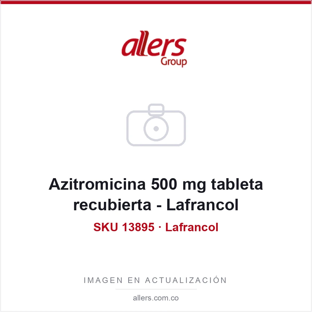 Azitromicina 500 mg tableta recubierta - Lafrancol