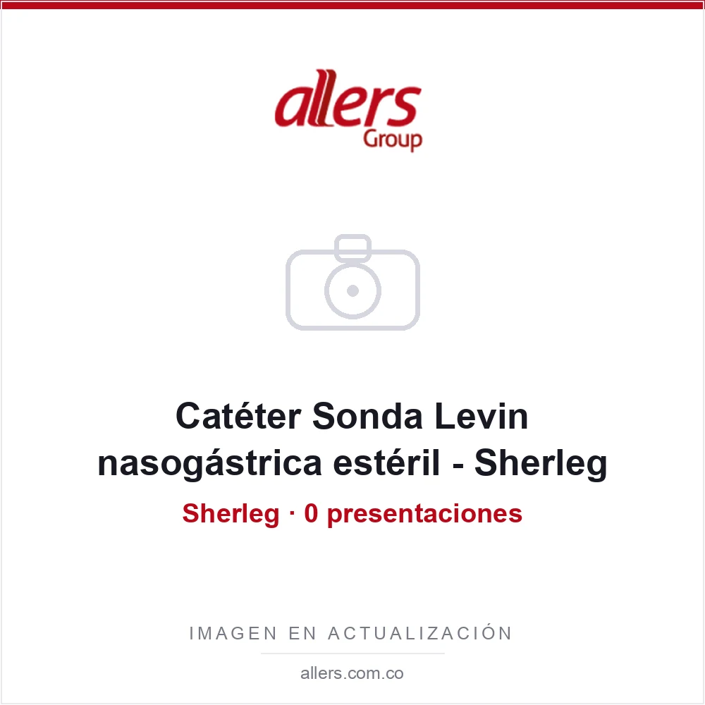 Catéter Sonda Levin nasogástrica estéril - Sherleg