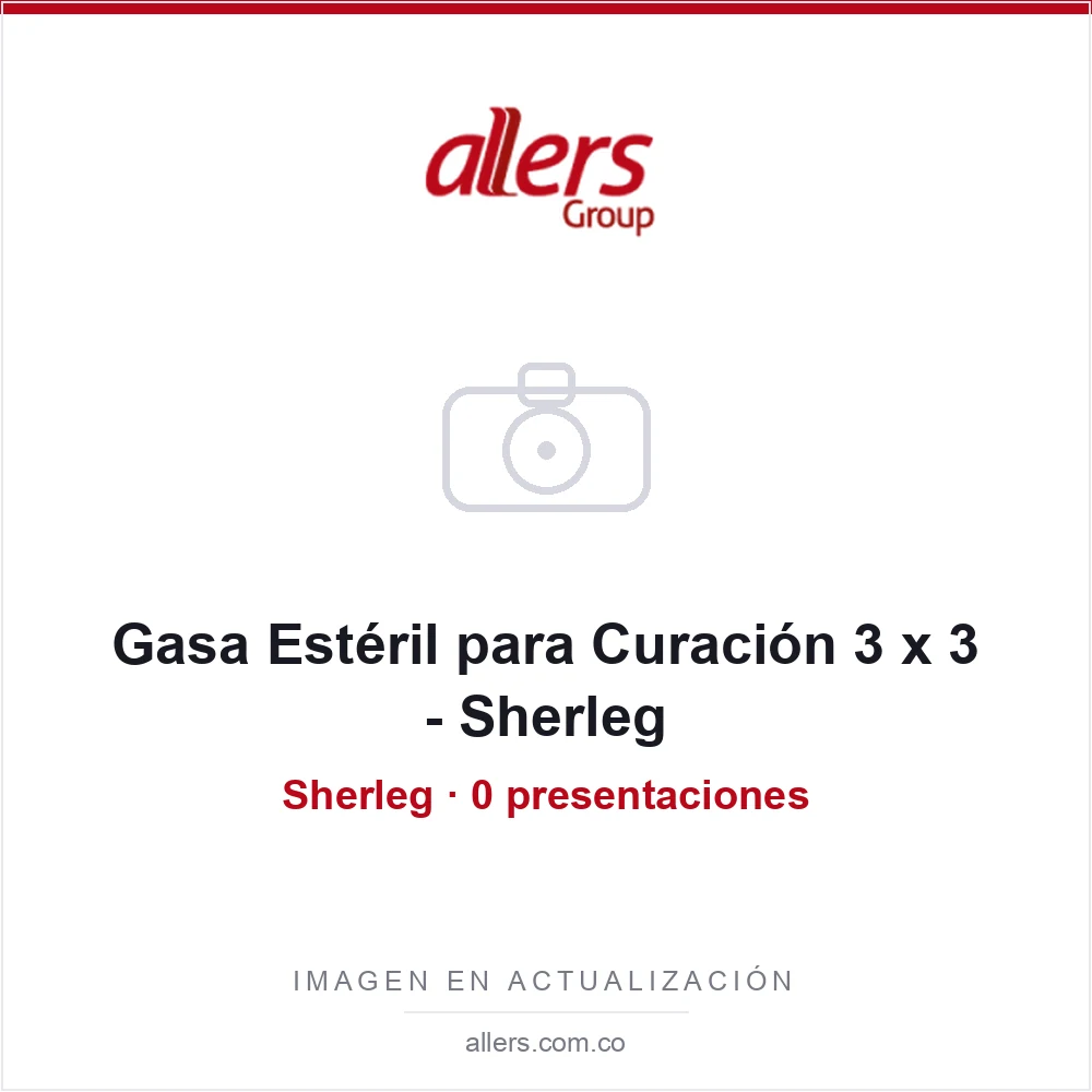 Gasa Estéril para Curación 3 x 3 - Sherleg