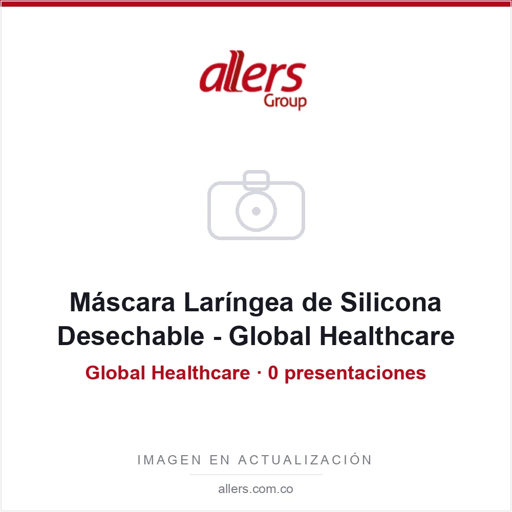 Máscara Laríngea de Silicona Desechable - Global Healthcare
