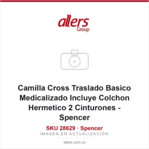 Camilla Cross Traslado Basico Medicalizado Incluye Colchon Hermetico 2 Cinturones - Spencer