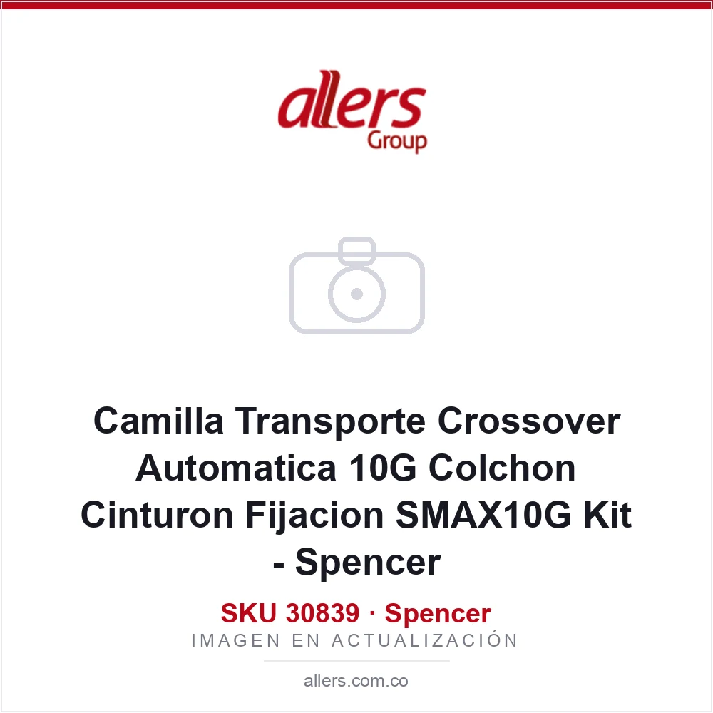 Camilla Transporte Crossover Automatica 10G Colchon Cinturon Fijacion SMAX10G Kit - Spencer