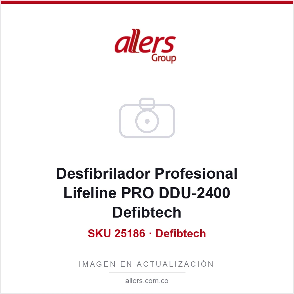 Desfibrilador profesional Defibtech Lifeline PRO DDU-2400 con pantalla LCD a color y modo manual, carcasa amarilla y negra