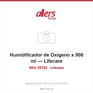 Humidificador de Oxígeno x 500 ml — Lifecare