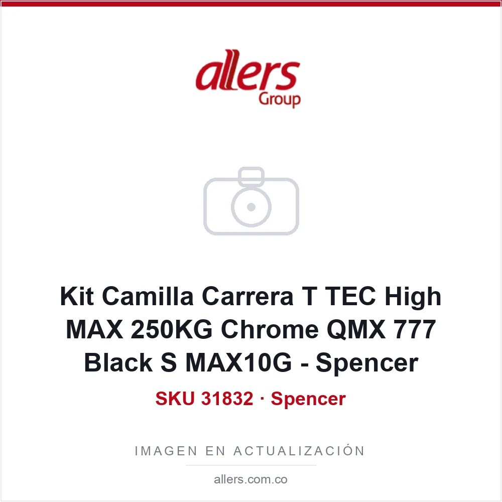 Kit Camilla Carrera T TEC High MAX 250KG Chrome QMX 777 Black S MAX10G - Spencer