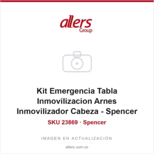 Kit Emergencia Tabla Inmovilizacion Arnes Inmovilizador Cabeza - Spencer