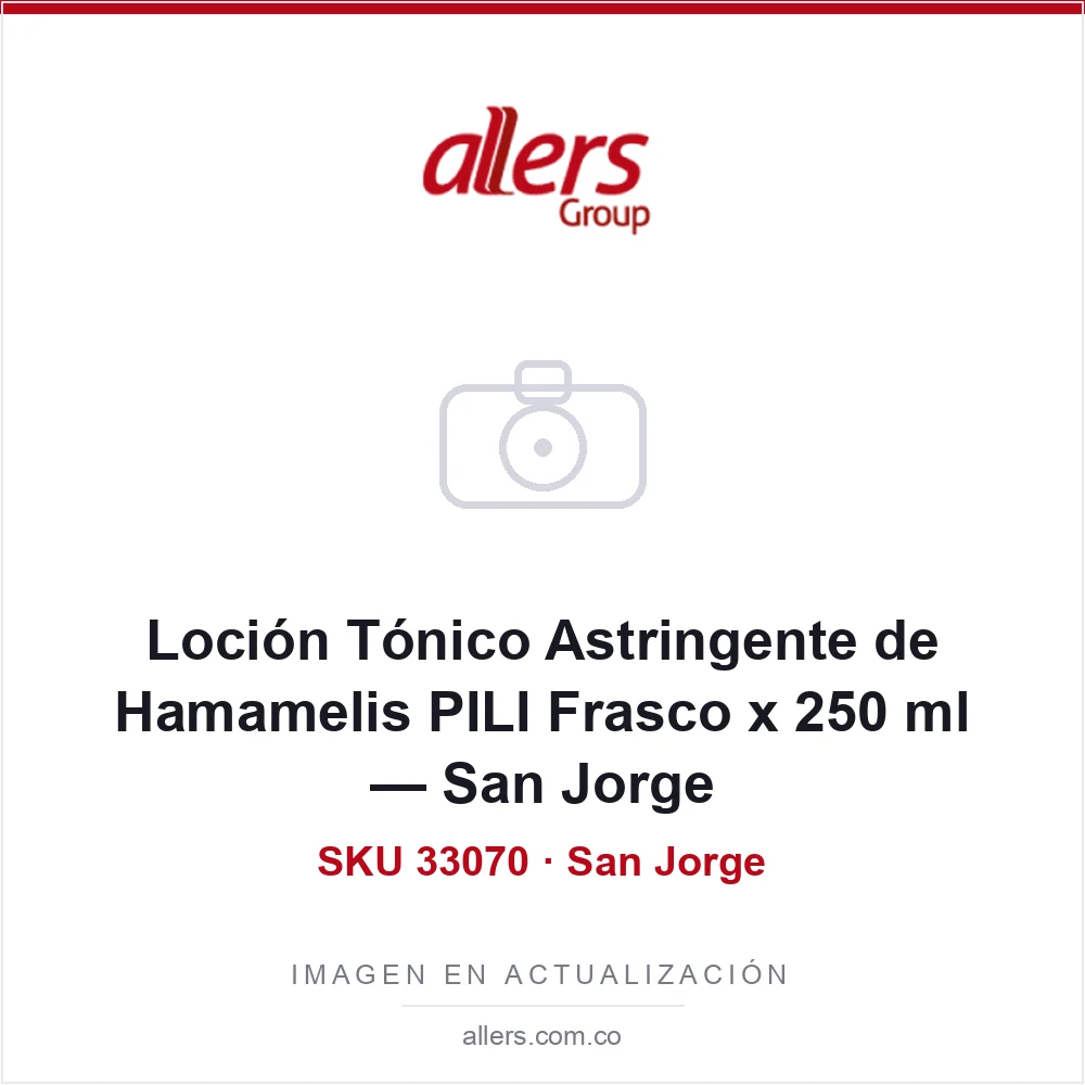 Tónico Astringente de Hamamelis PILI San Jorge