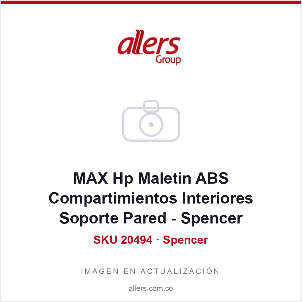 MAX Hp Maletin ABS Compartimientos Interiores Soporte Pared - Spencer