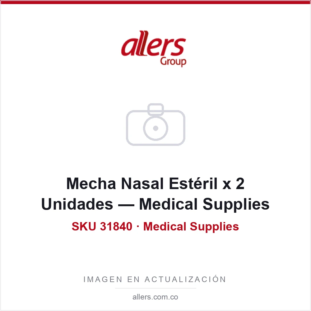 Mecha Nasal Estéril x 2 Unidades — Medical Supplies