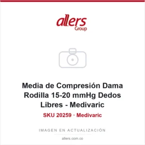 Media de Compresión Dama Rodilla 15-20 mmHg Dedos Libres Medivaric
