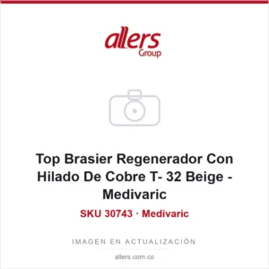 Top Brasier Regenerador Con Hilado De Cobre T- 32 Beige Medivaric