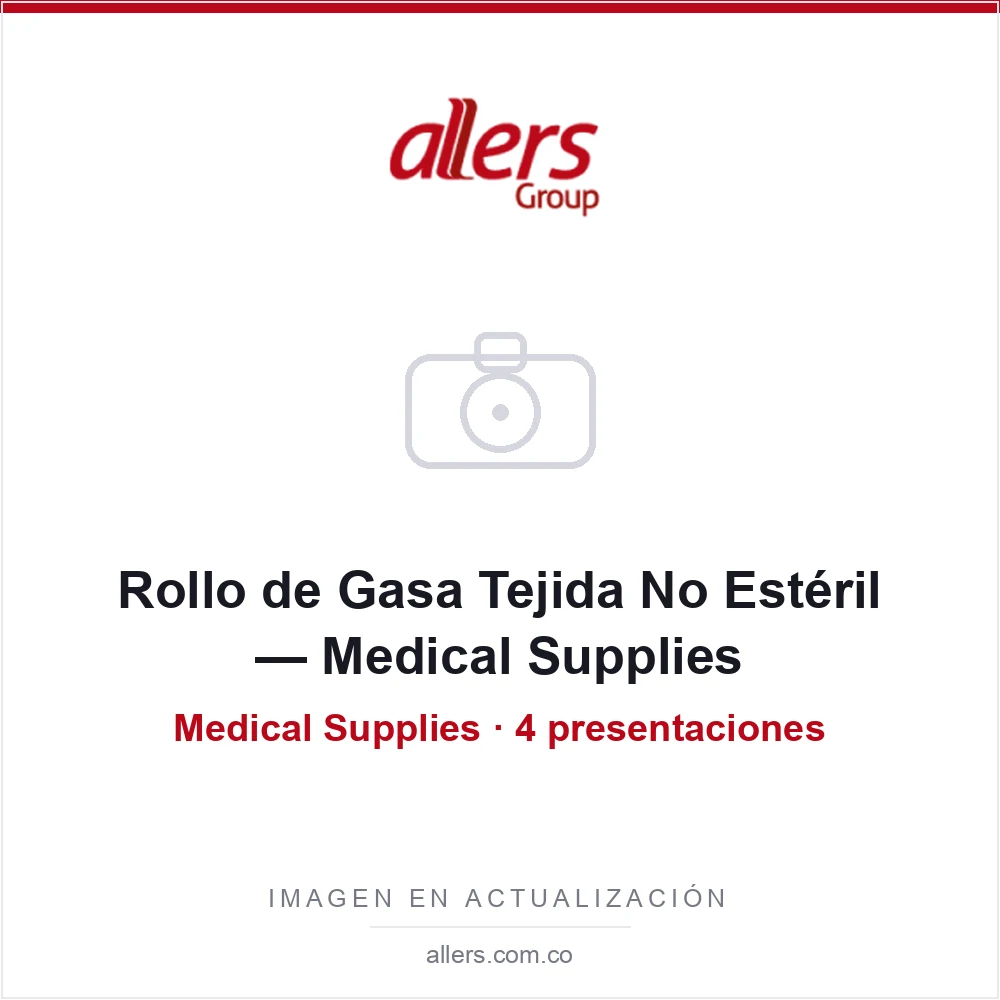 Rollo de Gasa Tejida No Estéril — Medical Supplies