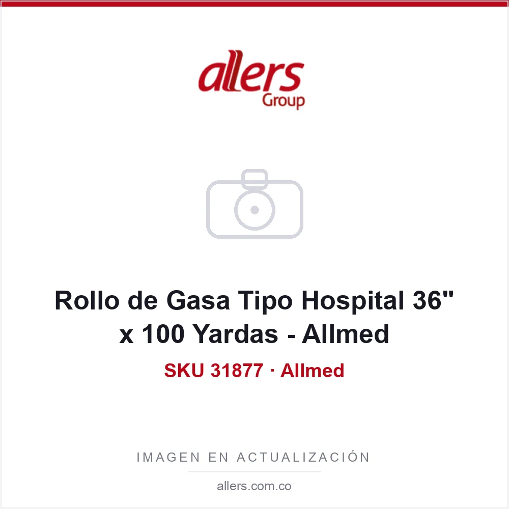 Rollo de Gasa Tipo Hospital 36" x 100 Yardas - Allmed