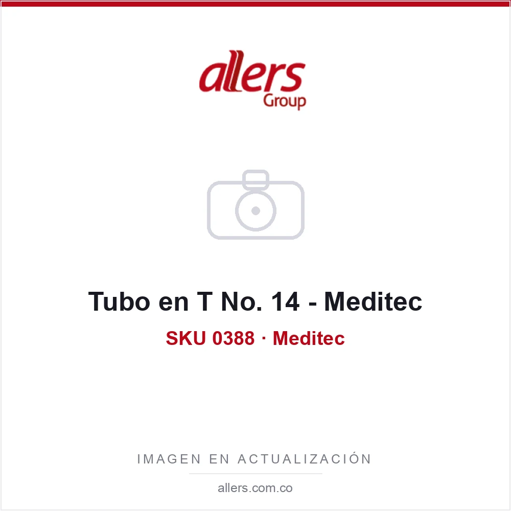 Tubo en T Meditec No. 14