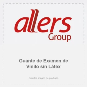 Guante de examen de vinilo transparente Precision Care visto de frente