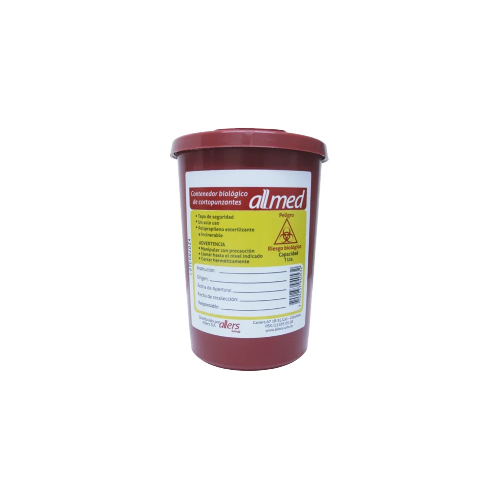Recolector Guardián para Cortopunzantes 1 L — Allmed