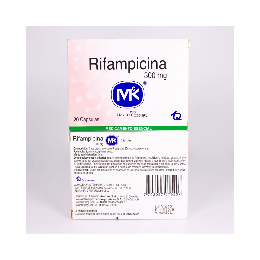 Rifampicina MK 300 mg Cápsulas — MK